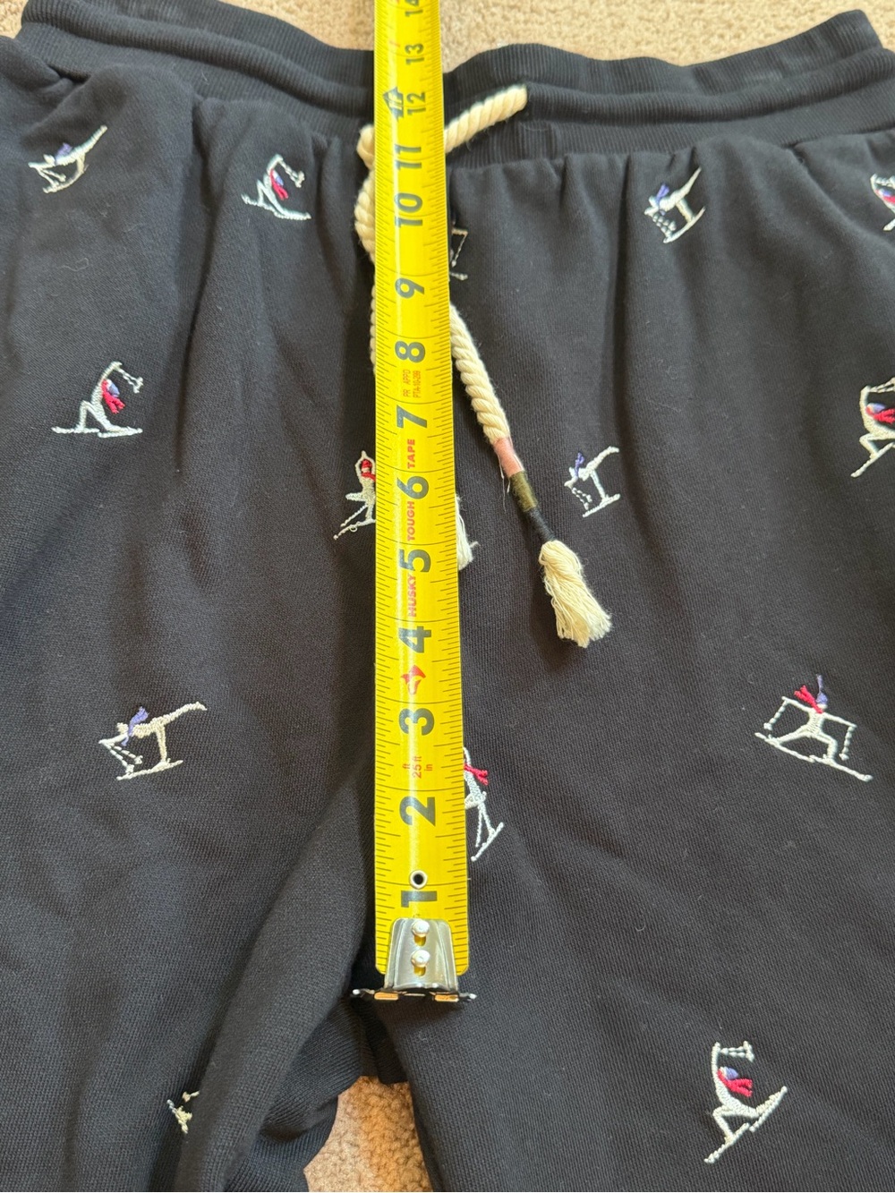 Small spiritual gangster namaski Hudson sweatpants joggers black embroidered ski - Picture 11 of 13